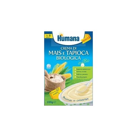 Humana Crema di Mais e Tapioca Biologica Senza Glutine 230 g