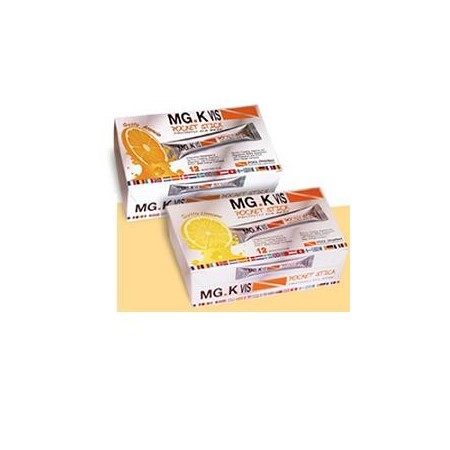 Mg.K Vis Pocket Stick Arancia Integratore Energetico 12 Bustine