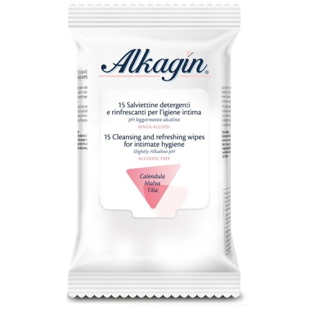 Alkagin Salviettine Detergenti Igiene Intima 15 Pezzi