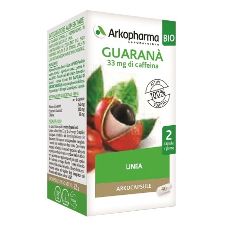 Arkocapsule Guaranà Bio Integratore Dimagrante 40 Capsule