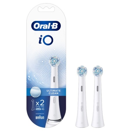 Oral B Testine Di Ricambio Io Ultimate Clean Bianche 2 Pezzi