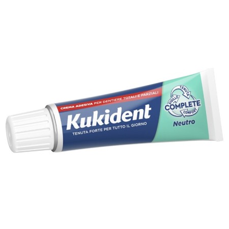 Kukident Complete Neutral Crema Adesiva Per Dentiere Gusto Neutro 40 g