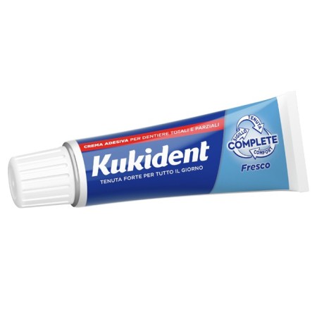 Kukident Complete Fresco Crema Adesiva Gusto Menta Light 47 g