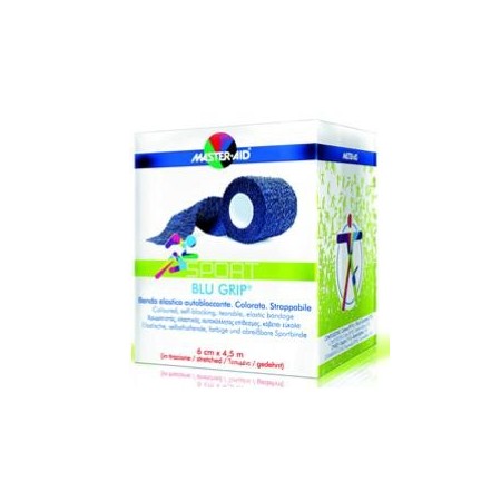 Master Aid Sport Blu Grip Benda Elastica Autobloccante cm 8x4,5 m