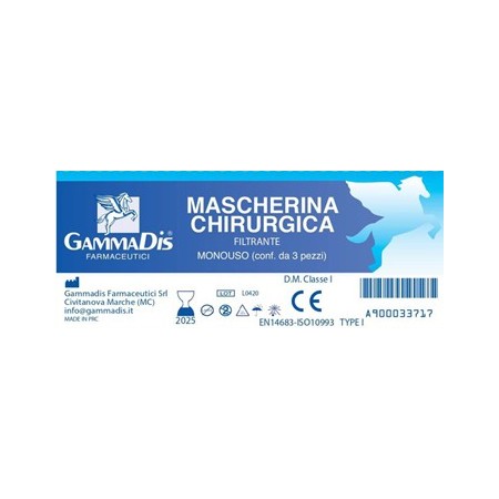 Gammadis Mascherina Antismog 3 Pezzi