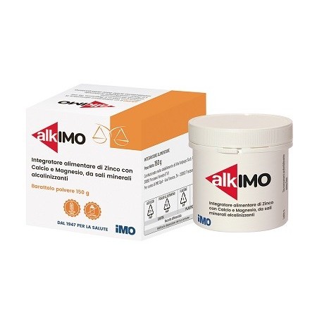 AlkIMO Polvere Integratore di Calcio Magnesio e Zinco 150 g