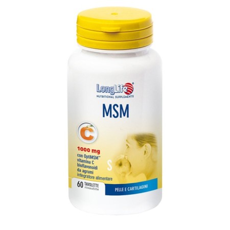 LongLife MSM Integratore di Zolfo 60 Tavolette