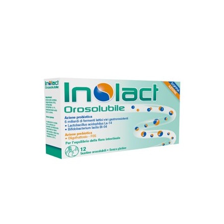 Inolact Orosolubile Integratore di Fermenti Lattici 12 Bustine