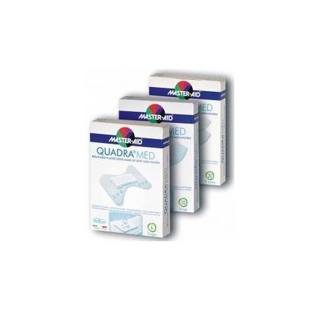 Master Aid Quadra Med Cerotti Extra in TNT Disinfettanti 10 Pezzi