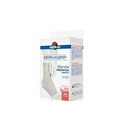 Dermagrip Benda Elastica Autobloccante Per Bendaggi Compressivi 4x4 cm