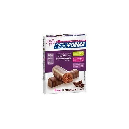 Pesoforma Barrette al Cioccolato al Latte 6 Pasti