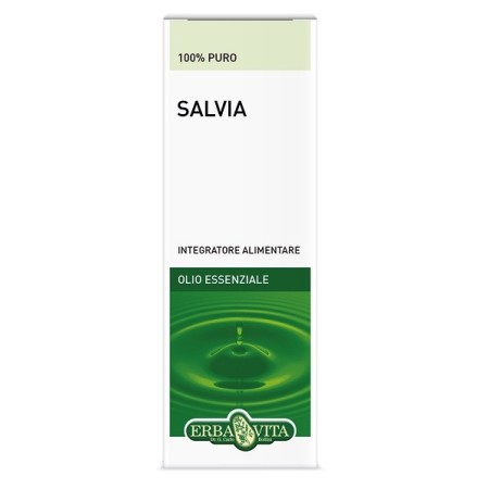 Erba Vita Olio Essenziale Salvia Integratore Antisudorazione 10 Ml