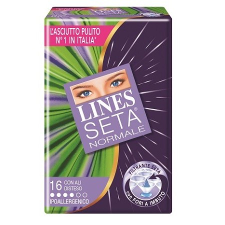 Lines Seta Assorbenti Normali Con Ali 16 Pezzi