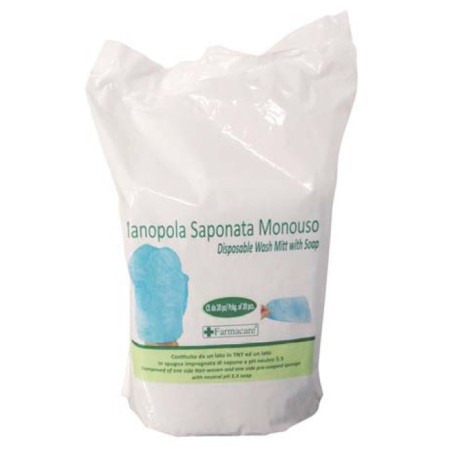 Farmacare Manopola Monouso Lavaggi Parziali 20 Pezzi