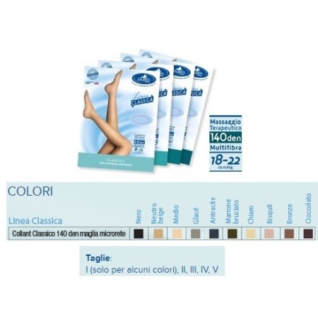 Sauber Linea Classica Collant in Maglia Microrete 140 Den Colore Chiaro Taglia 3