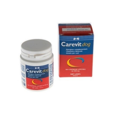 Nbf Lanes Carevit Dog Integratore Vitaminico Cani 100 Compresse