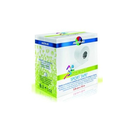 Master Aid Sport Tape Nastro Autoadesivo Per Bendaggio Di Sostegno cm 3,8x10m 1 Bobina Di Nastro