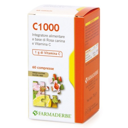 Farmaderbe Nutra Line C 1000 Integratore Sistema Immunitario 60 Compresse