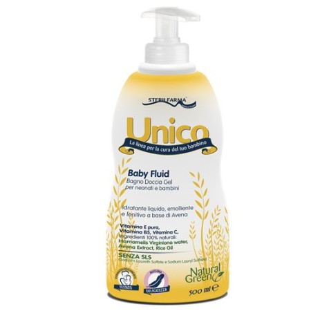 Unico Baby Fluid Bagno Doccia Gel Neonati e Bambini 500 ml