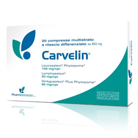 PharmExtracta Carvelin Integratore Microcircolo 20 Compresse