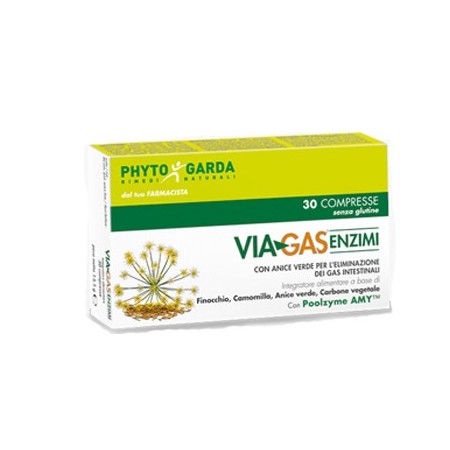 Via Gas Enzimi Integratore 30 Compresse