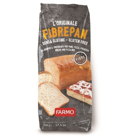 Farmo FibrePan Preparato Senza Glutine per Pane Pizza Focaccia 500 g