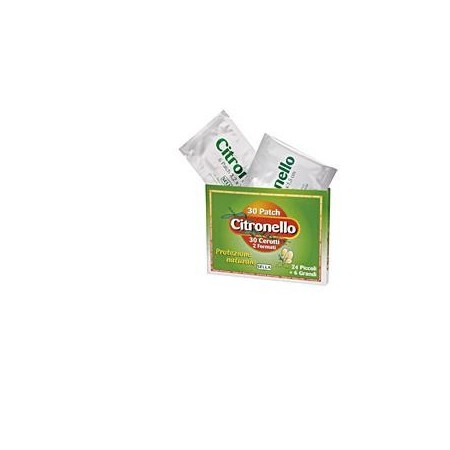 Citronello Cerotti Antizanzare Naturali 30 Pezzi