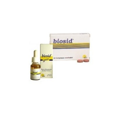 Biosid Gocce Integratore Di Ferro Bivalente E Acido Folico 15 ml