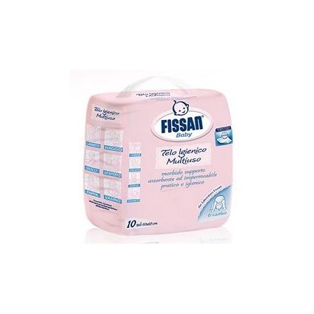 Fissan Telo Igienico Multiuso 60x60 cm 10 Pezzi