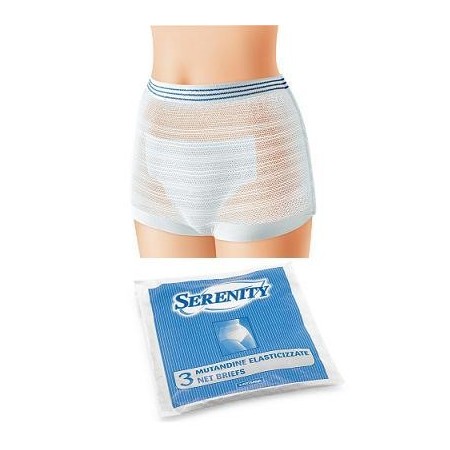 Serenity Mutandina Elastica A Rete Per Pannoloni Taglia XL 3 Pezzi