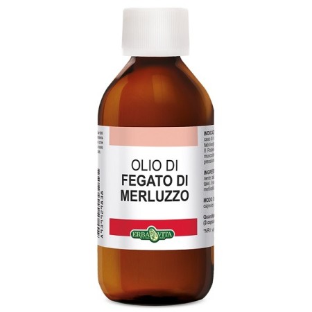 Erba Vita Olio di Fegato Di Merluzzo Integratore Vitamine 100 ml
