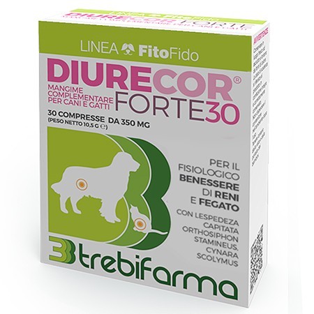Trebifarma Diurecor Forte Mangime Complementare Diuretico Cani E Gatti 30 Compresse