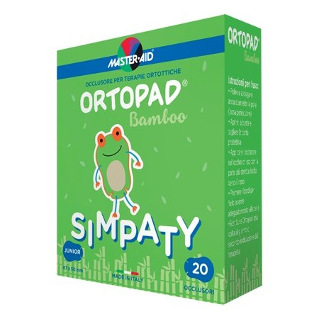 Ortopad Sympaty Cerotto Occlusore Autoadesivo Junior Per Ambliopia E Strabismo 20 Pezzi