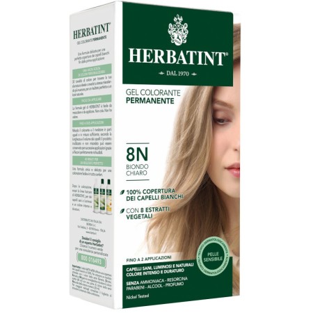 Herbatint Tintura Capelli Gel Permanente 8N Biondo Chiaro 150 ml