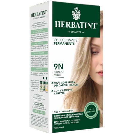 Herbatint Tintura Capelli Gel Permanente 9N Biondo Miele 150 ml