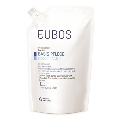 Eubos Olio da Bagno Pelle Secca Ricarica 400 Ml
