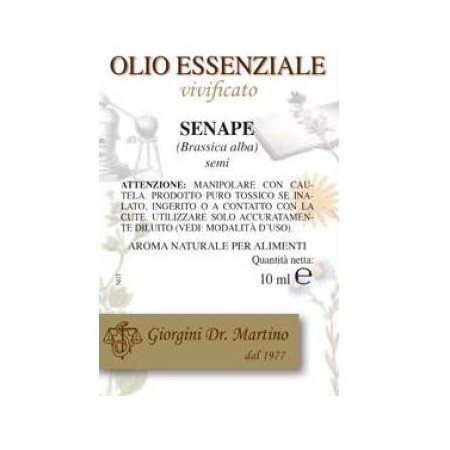 Dr. Giorgini Olio Essenziale Senape Aroma Naturale Per Alimenti 10 ml