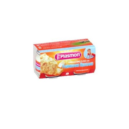 Plasmon Omogeneizzato Formaggino e Parmiggiano 2 vasetti da 80 g