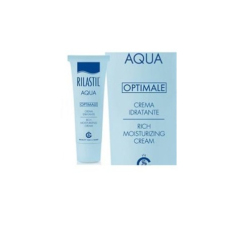 Rilastil Aqua Crema Optimale Idratante Viso Pelle Normale a Secca 50 ml