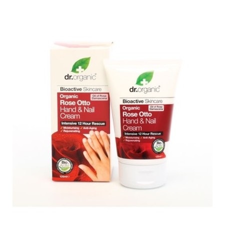 Dr. Organic Rose Otto Crema Mani e Unghie Idratante 125 ml