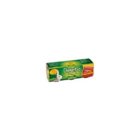 Dieterba Omogenizzato Coniglio 3 Vasetti da 80 g