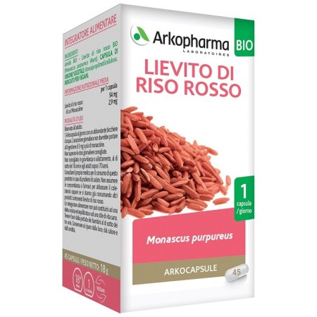 Arkocapsule Lievito Di Riso Rosso Integratore 45 Capsule