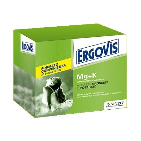 Ergovis Mg K Integratore di Magnesio e Potassio 30 Bustine
