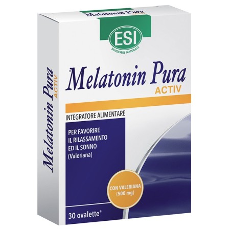 Esi Melatonin Pura Activ Integratore Sonno 30 Ovalette