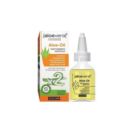 Zuccari AloeVera2 Aloe Oil Olio Dermocosmetico Viso e Corpo 50 ml