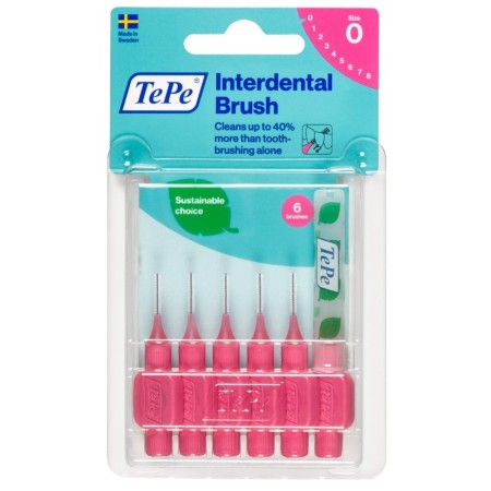 TePe Scovolino Rosa Per Pulizia Interdentale 0,4 mm 6 Pezzi