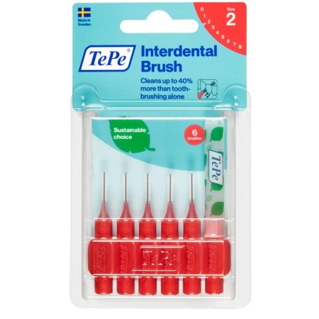 TePe Scovolino Rosso Per Pulizia Interdentale 0,5 mm 6 Pezzi