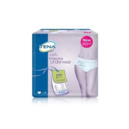 Tena Lady Pants Discreet Mutandina Protettiva Taglia L 12 Pezzi