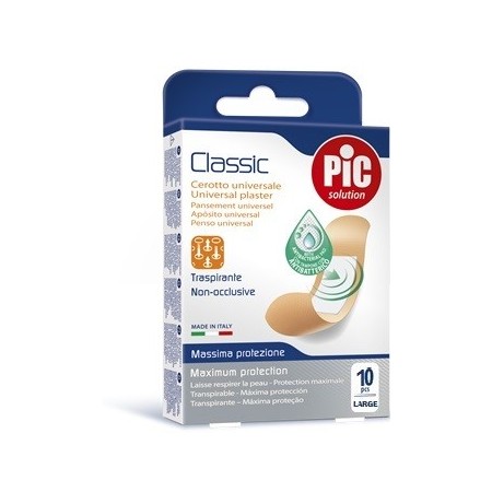 Pic Classic Cerotto Large Antibatterico 25 x 72 cm 10 Pezzi