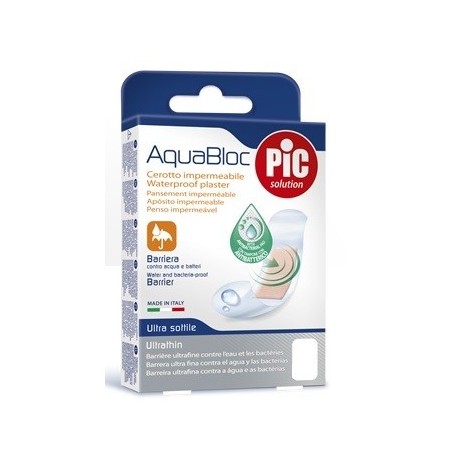 Pic Aquablock Cerotto Antibatterico 10 x 6 cm 5 Pezzi